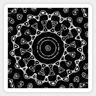 Abstract Op Art Quasicrystals Vintage Waves Mandala Sticker